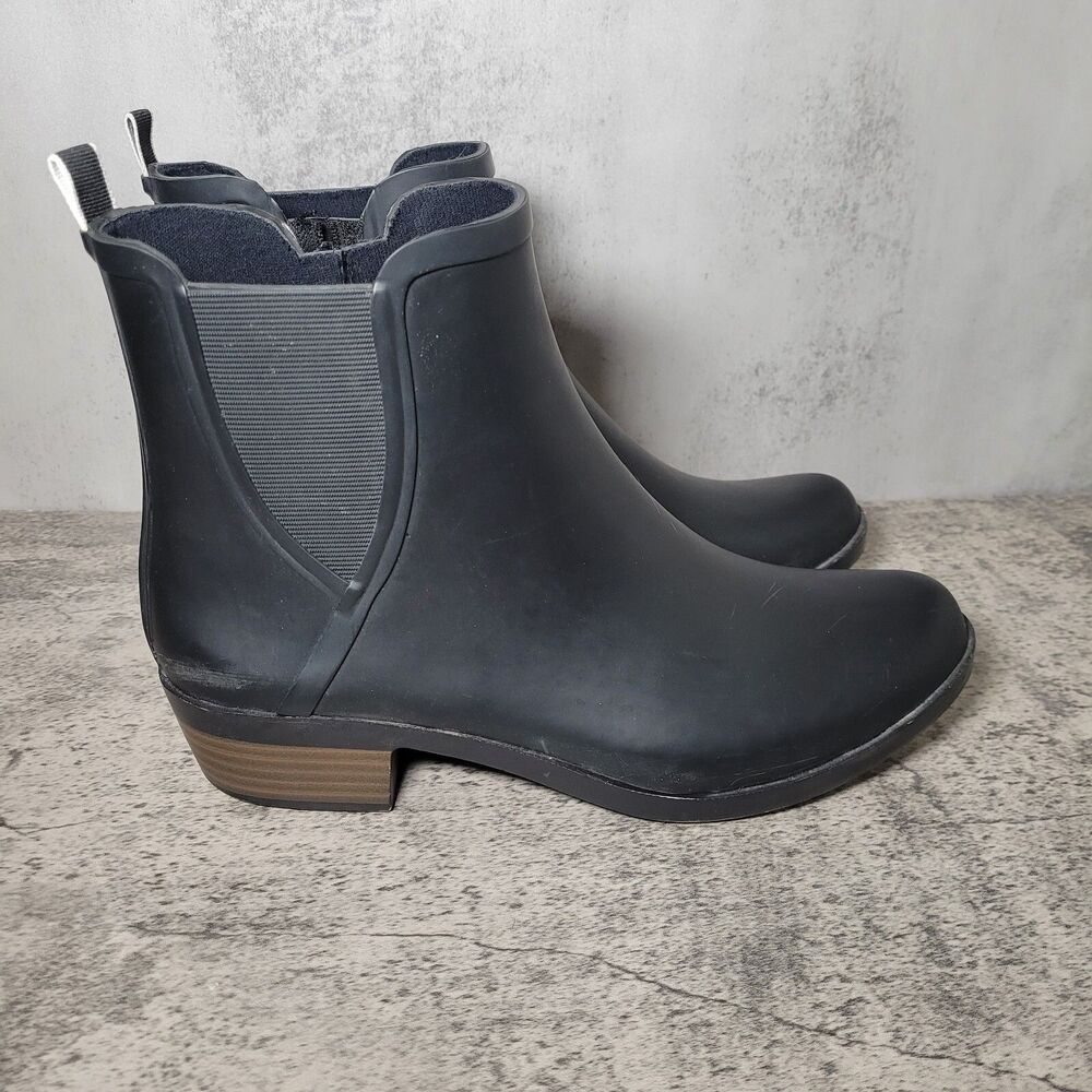 Lucky Brand Womens Lp-Bunita Black Rainboots Size 9 M Rain Boots Rubber